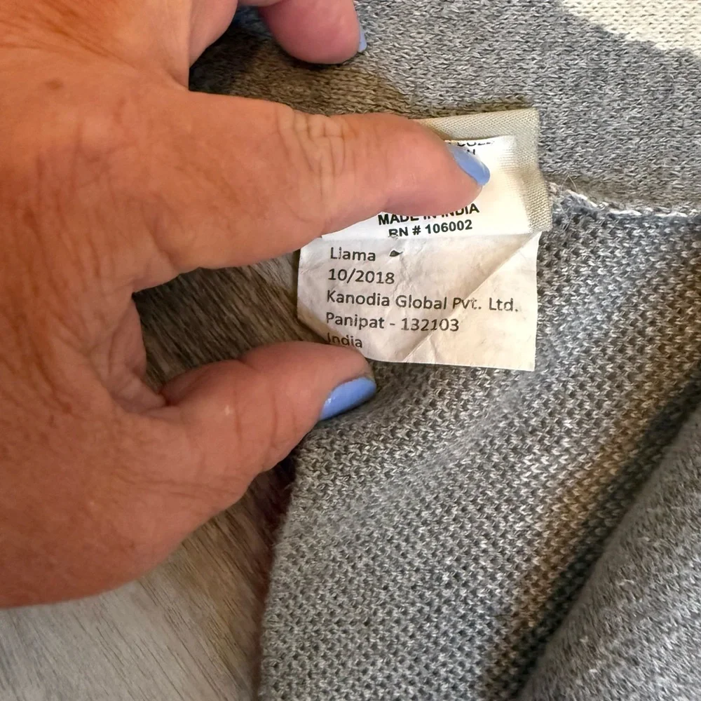 Gray Llama‎ Print Kids Blanket